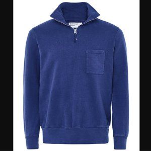 SOLD Universal Works / Half Zip Sweatshirt in Blue / Size Medium